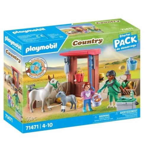 Playmobil Country 71471 Állatorvos szamarakkal