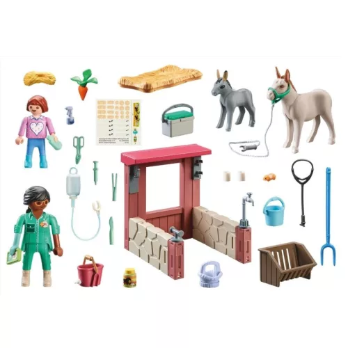 Playmobil Country 71471 Állatorvos szamarakkal