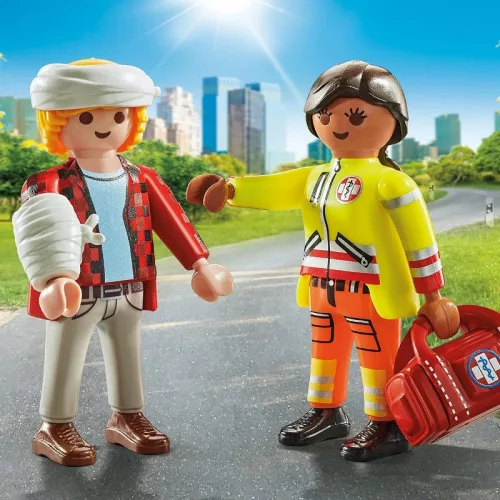 Playmobil DuoPack 71506 Mentős beteggel – 6 db