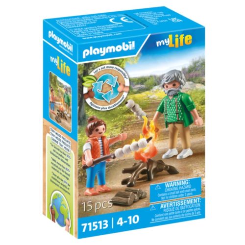 Playmobil My Life 71513 Tábortűz pillecukorral