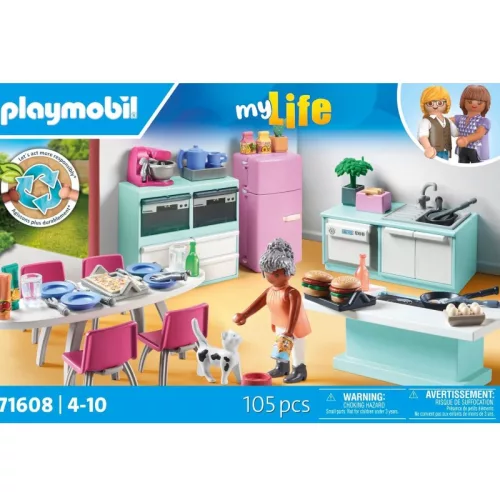 Playmobil My Life 71608 Konyha étkezővel
