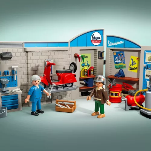 Playmobil Licensed Vehicles 71620 60-as évekbeli Vespa garázs