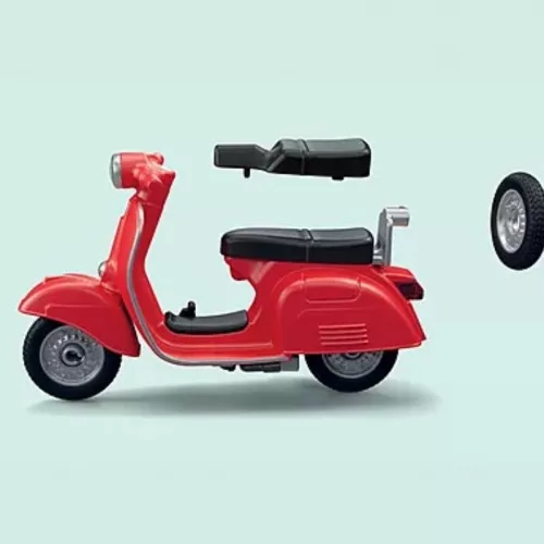 Playmobil Licensed Vehicles 71620 60-as évekbeli Vespa garázs