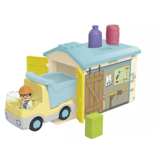 Playmobil Junior 71686 Teherautó formaválogató garázzsal