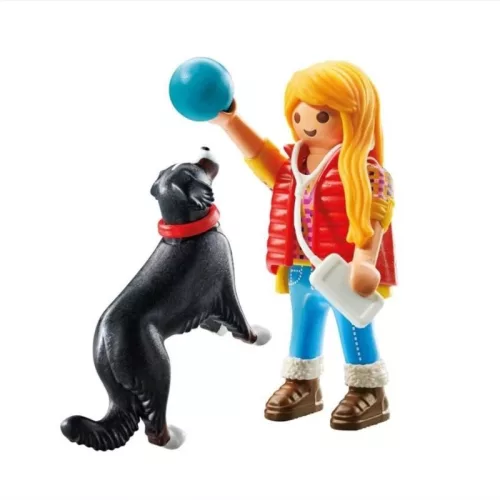 Playmobil My Life 71738 Lány berni pásztorkutyával