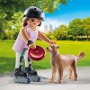 Playmobil My Life 71739 Görkorcsolyázó lány retrieverrel