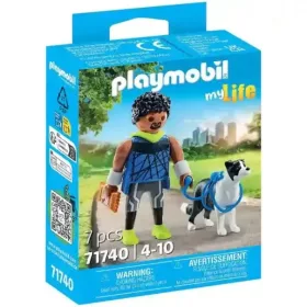 Playmobil My Life 71740 kocogó border collie-val