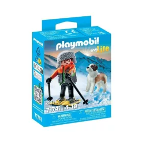 Playmobil My Life 71741 Hótalpas túrázó bernáthegyi kutyával