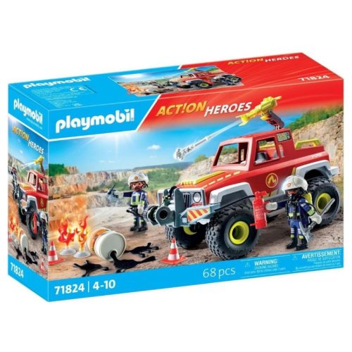 Playmobil Action Heroes 71824 Tűzoltó dzsip vízágyúval