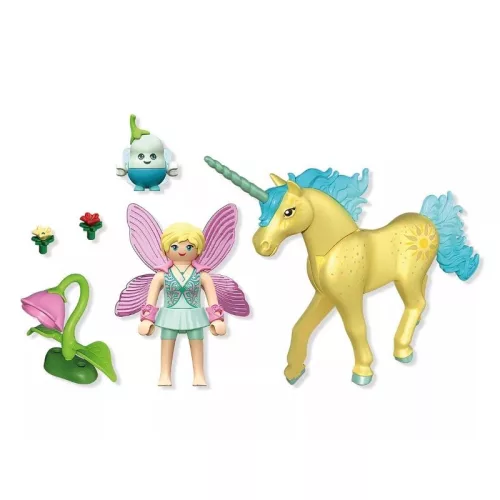 Playmobil Magic Unicorns 71842 – Gyűjthető egyszarvú: Napfényvirág tündérrel