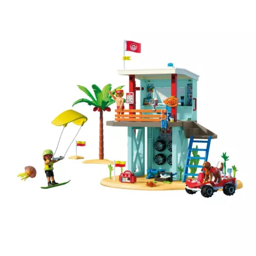 Playmobil My Life 71903 Vízimentő-torony strandjárművel