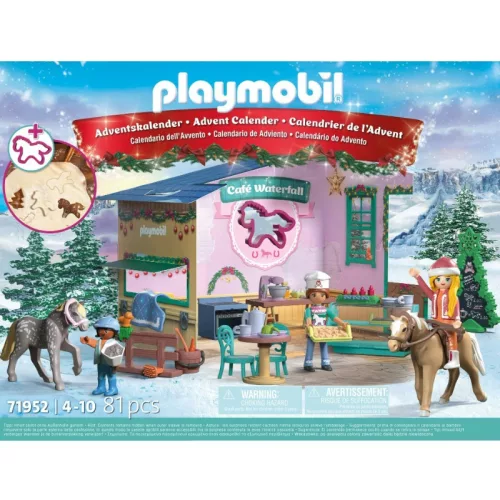 Playmobil Adventi naptár 71952 Karácsonyi sütés a Rider Caféban