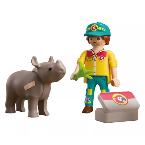Playmobil DuoPack Vadőr orrszarvúval