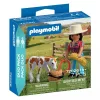 Playmobil Duo Pack Farmer lány csikóval