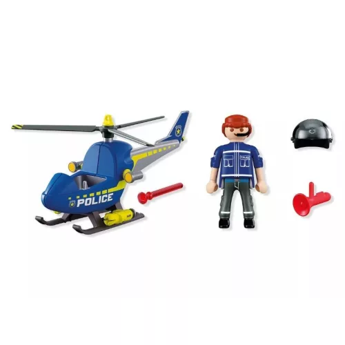Playmobil City Action 72080 Rendőrhelikopter radarral