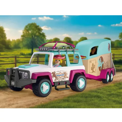 Playmobil I Love Horses 72129 – Terepjáró lószállító utánfutóval