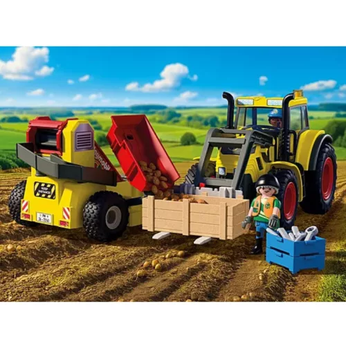 Playmobil Country 72161 Nagy traktor burgonyabetakarítóval