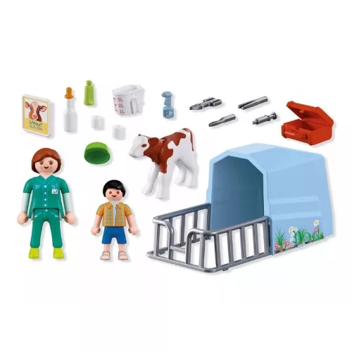 Playmobil Country 72167 – Vidéki állatorvos borjúval