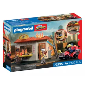 Playmobil City Action 72195 Tűzoltó quad hamburgerezővel