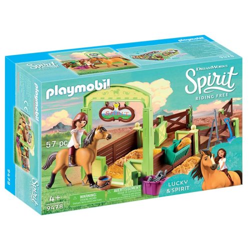 Playmobil Spirit 9478 Lucky és Spirit boxa