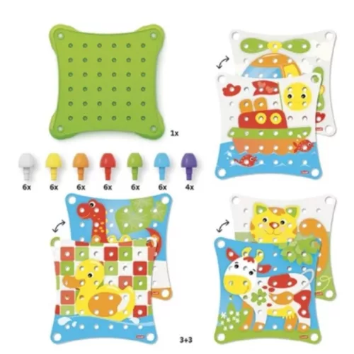 Quercetti Jumbo Peggy mozaikjáték – 41 db