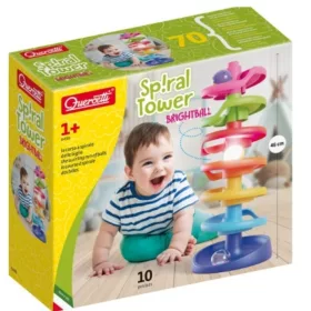 Quercetti Spirál torony golyópálya világító golyóval (10 db)