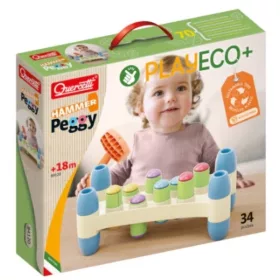 Quercetti Hammer Peggy Eco kalapácsos ügyességi játék – 34 db