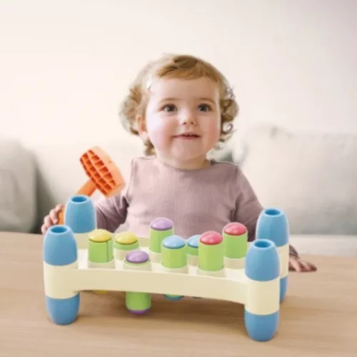 Quercetti Hammer Peggy Eco kalapácsos ügyességi játék – 34 db