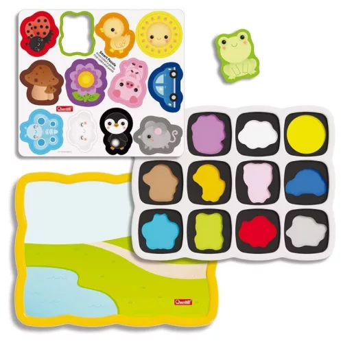 Quercetti Smart Mágneses puzzle – Első szavak és színek (13 db)