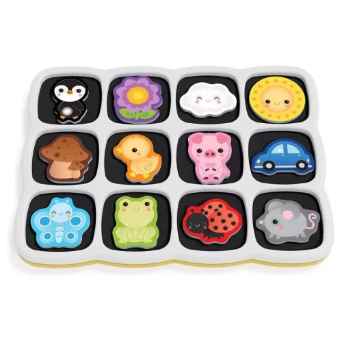 Quercetti Smart Mágneses puzzle – Első szavak és színek (13 db)