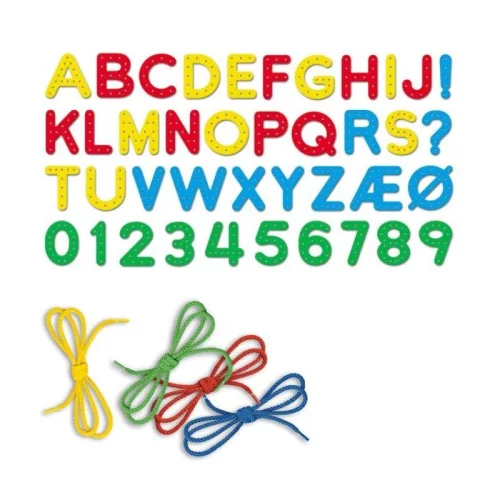 Quercetti Montessori ABC+123 fejlesztő fűzős játék