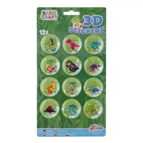 Grafix 3D matricák csillámpokkal – Dinós, 12 db