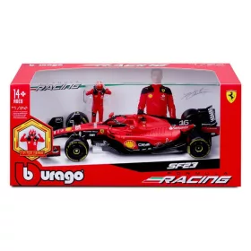 Bburago Ferrari SF-23 F1 versenyautó pilótával – Charles Leclerc #16 (1:24)