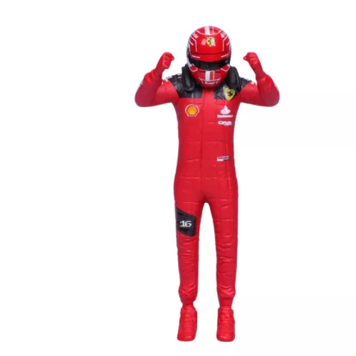 Bburago Ferrari SF-23 F1 versenyautó pilótával – Charles Leclerc #16 (1:24)