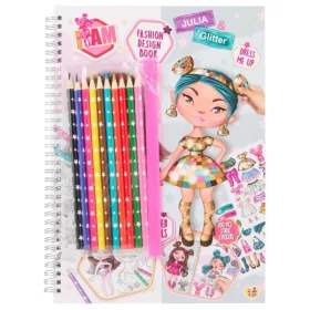I AM divattervező füzet 10 ceruzával – Julia és Glitter
