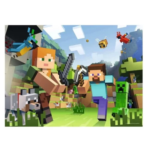 Ravensburger Minecraft Steve és Alex puzzle – 100 db