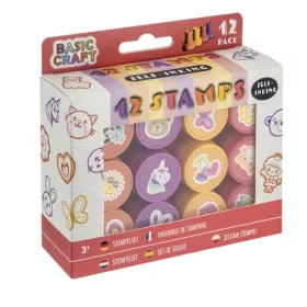 Grafix lányos nyomdaszett tintapárnával (12 db)