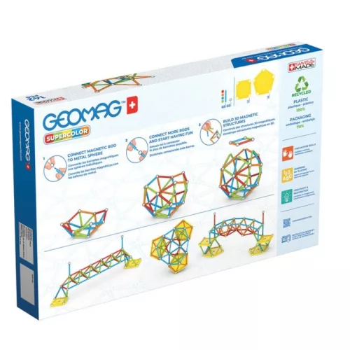 Geomag 386 Supercolor Recycled mágneses építőjáték (142 db)