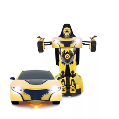Rastar távirányítós autó 1:14 méretarányos – Transformer robot és autó (sárga)