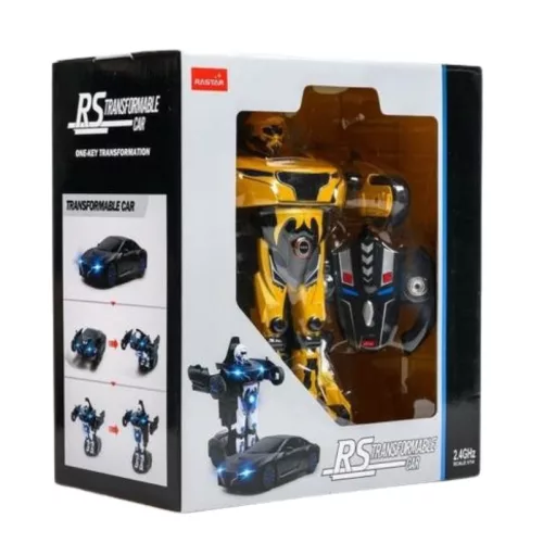 Rastar távirányítós autó 1:14 méretarányos – Transformer robot és autó (sárga)