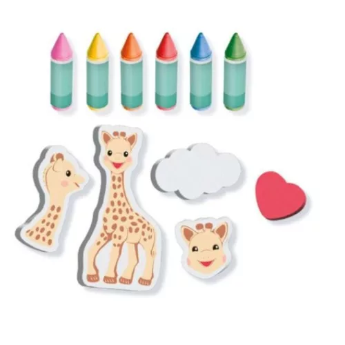 Ses Creative Sophie, a zsiráf – Fürdőkréták (6 db)