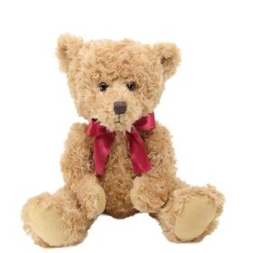 Retro ülő maci plüss figura (28 cm)