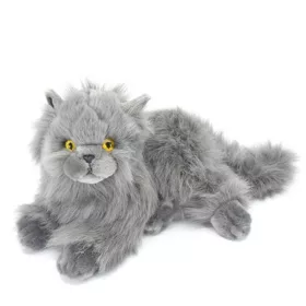 Carl Dick fekvő plüss perzsa macska, szürke – 30 cm