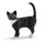 Schleich Farm World 13770 Álló fekete macska