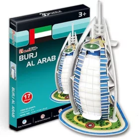 CubicFun Toys S3007 3D mini puzzle – Burdzs al-Arab (17 db)