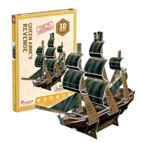 CubicFun Toys S3031 Queen Anne's Revenge kalózhajó 3D mini puzzle (24 db)