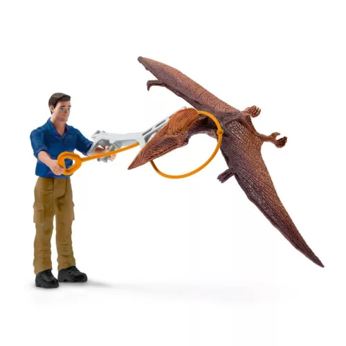 Schleich Dinosaurs 41467 Jetpackes üldözés játékszett