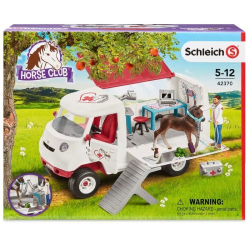 Schleich Horse Club 42370 Mobil állatorvos hannoveri csikóval