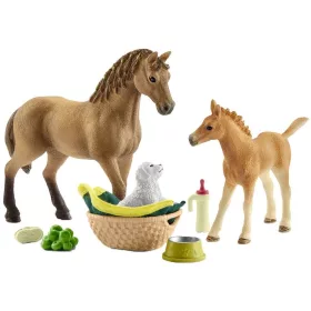 Schleich Horse Club 42432 Sarah kis állatai ápoló játékszett