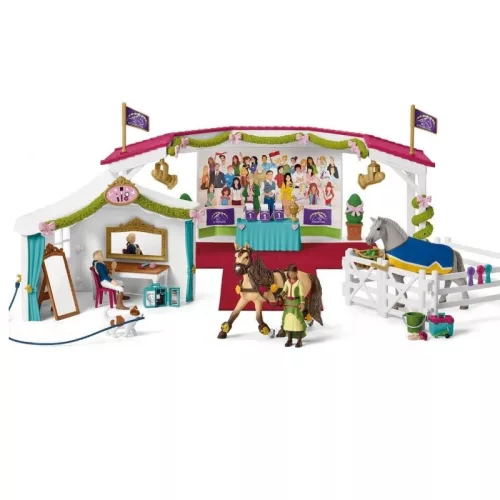 Schleich Horse Club 42466 Nagy lovasbemutatós játékszett